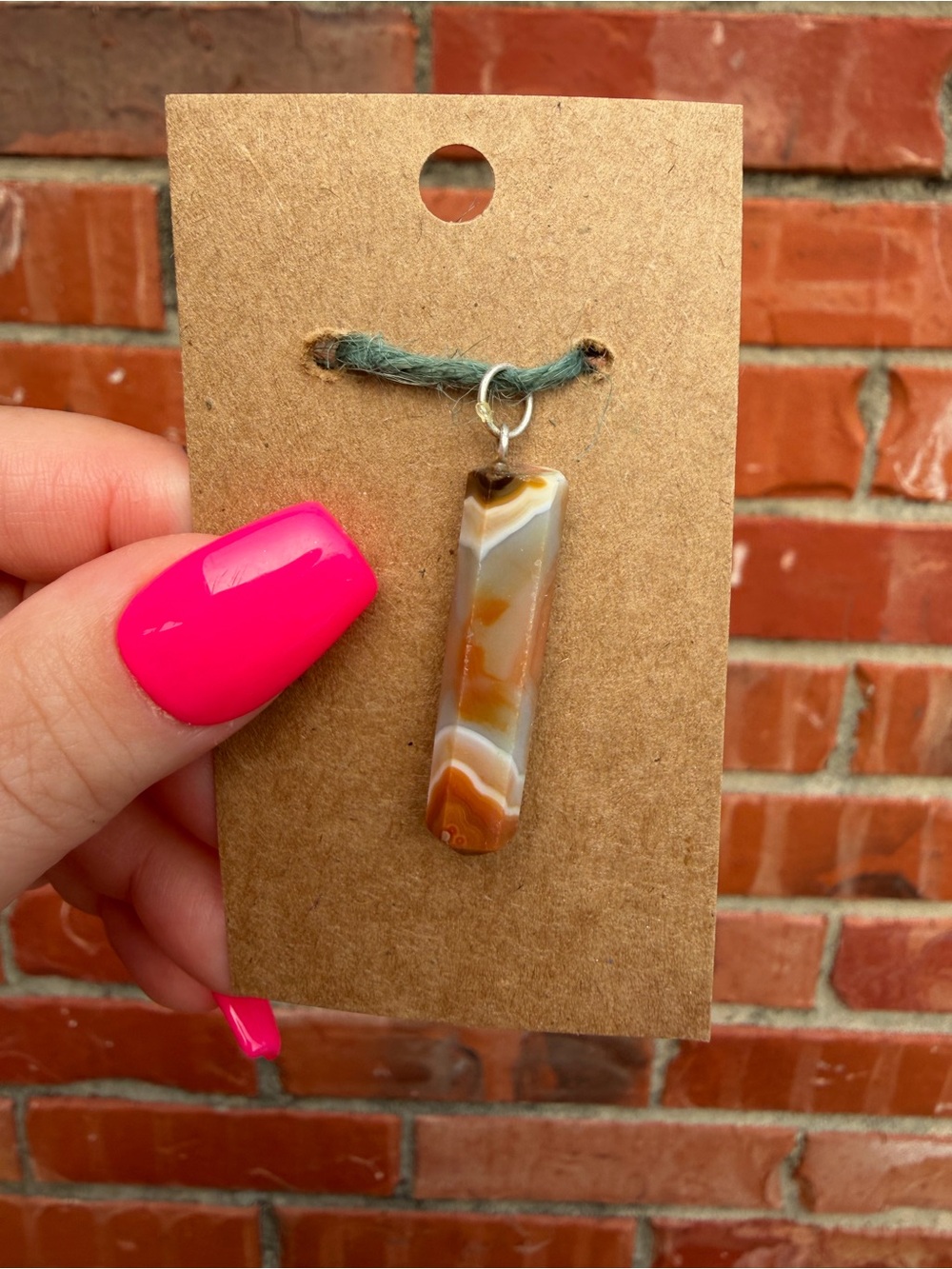 Agate point necklace
